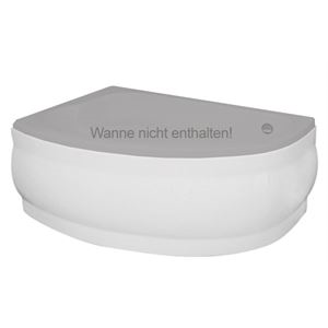 Schürze zur Raumsparwanne Basel weiß
