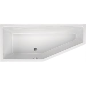 Raumsparwanne Lupor links 170x75x44 cm weiß