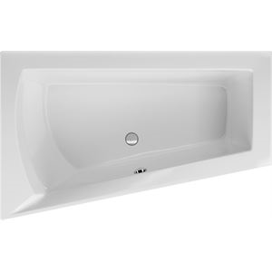 Raumsparwanne Lara links 175x135x49 cm weiß