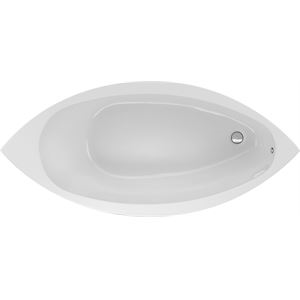 Ellipsenwanne Como 187,5 x 87 x 47,5 cm weiß