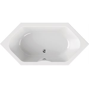 6-Eckwanne Una 189x90x44,5 cm weiß