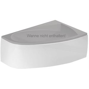 Schürze zur Raumsparwanne Silver 150 rechts weiß