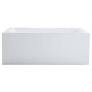 Rechteckwanne Lupor 170x75x49/66 cm weiß