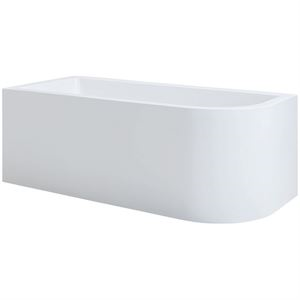 Eckvorwandwanne Lupor 180x80x50/66 cm links weiß