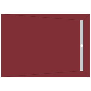 SDER4 Duschelement 140x100x4,5 cm mit 80 cm Rinne und 4-seitigem Gefälle