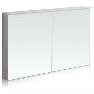 Aluminiumspiegelschrank Aurora H 700 x 1200 x 120 mm