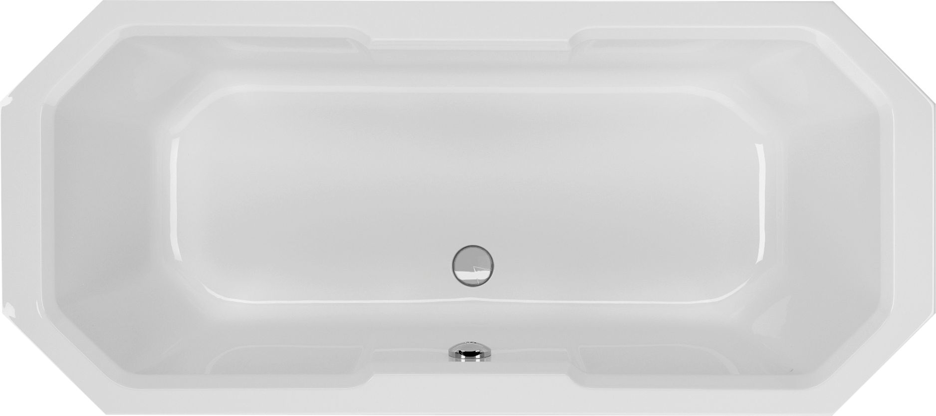 8-Eckwanne Chile 175x80x41 cm weiß