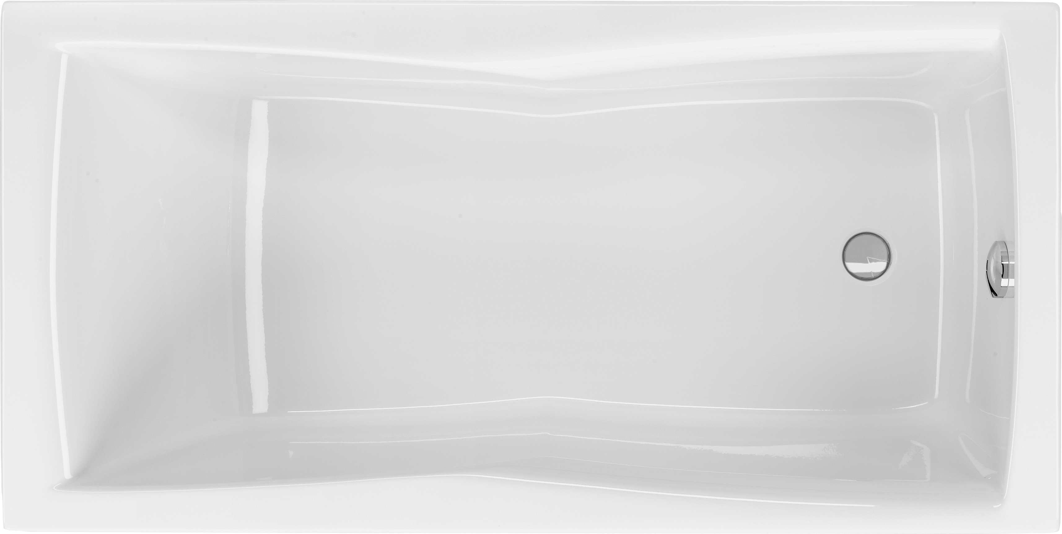 Rechteckbadewanne Bari 150x75x45,5 cm weiß