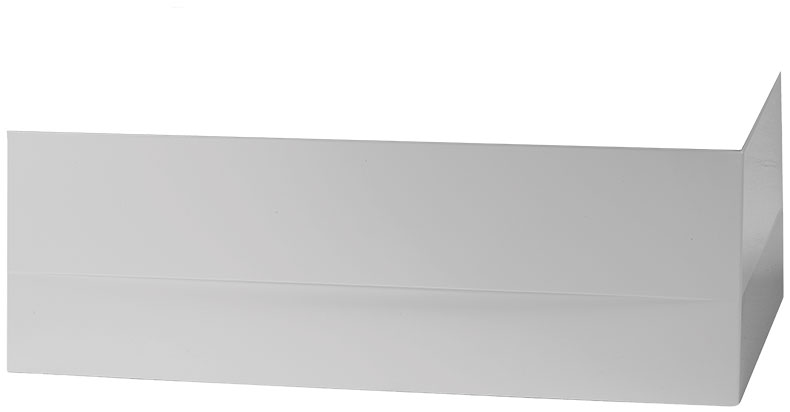 Schürze zur Raumsparwanne Lara 160 links weiß Bauhöhe inkl. Badewanne 64 cm