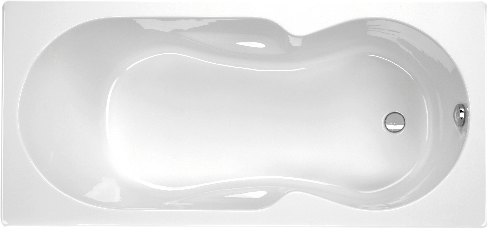 Rechteckwanne Tosca 160x80x42,5 cm weiß