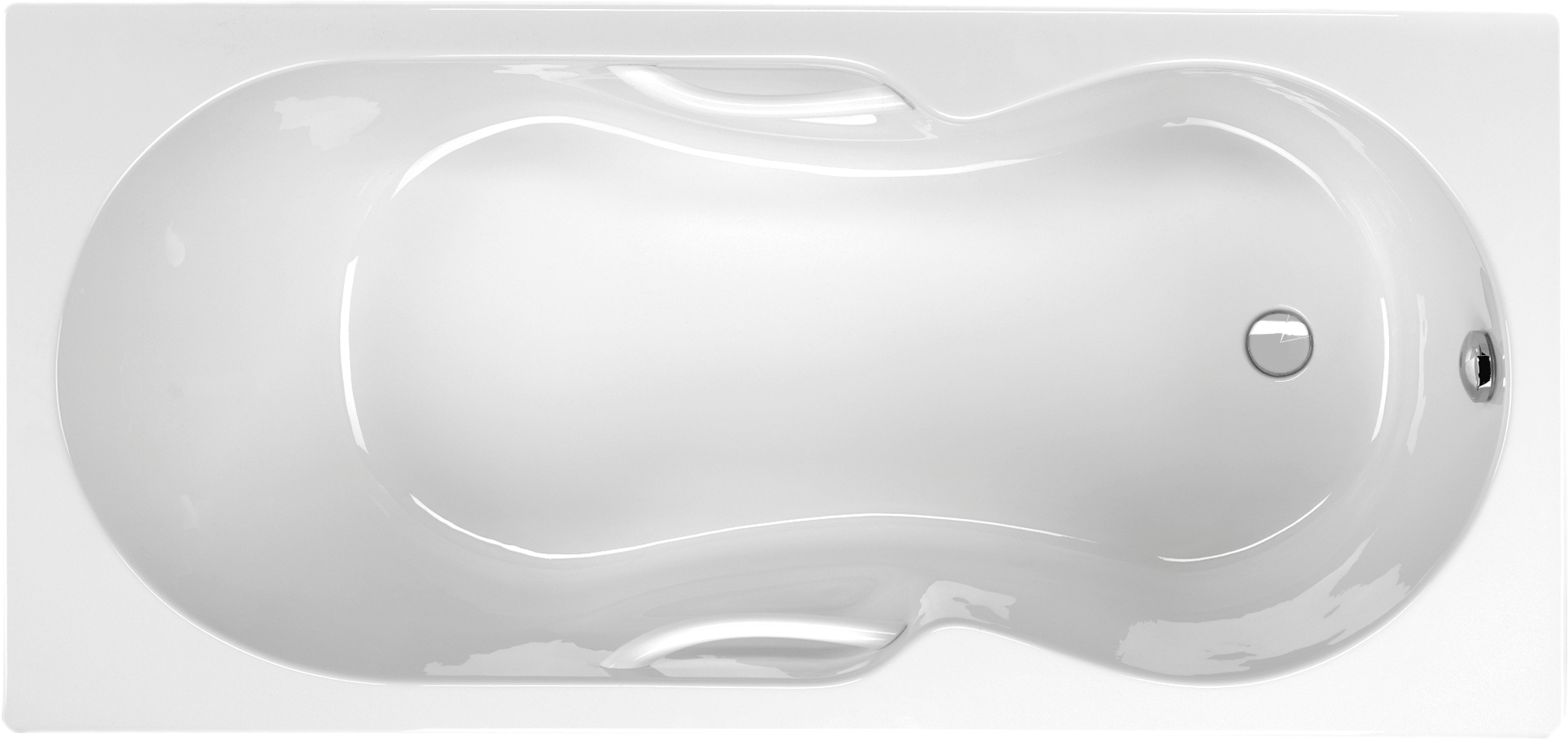 Rechteckwanne Tosca 160x80x42,5 cm weiß