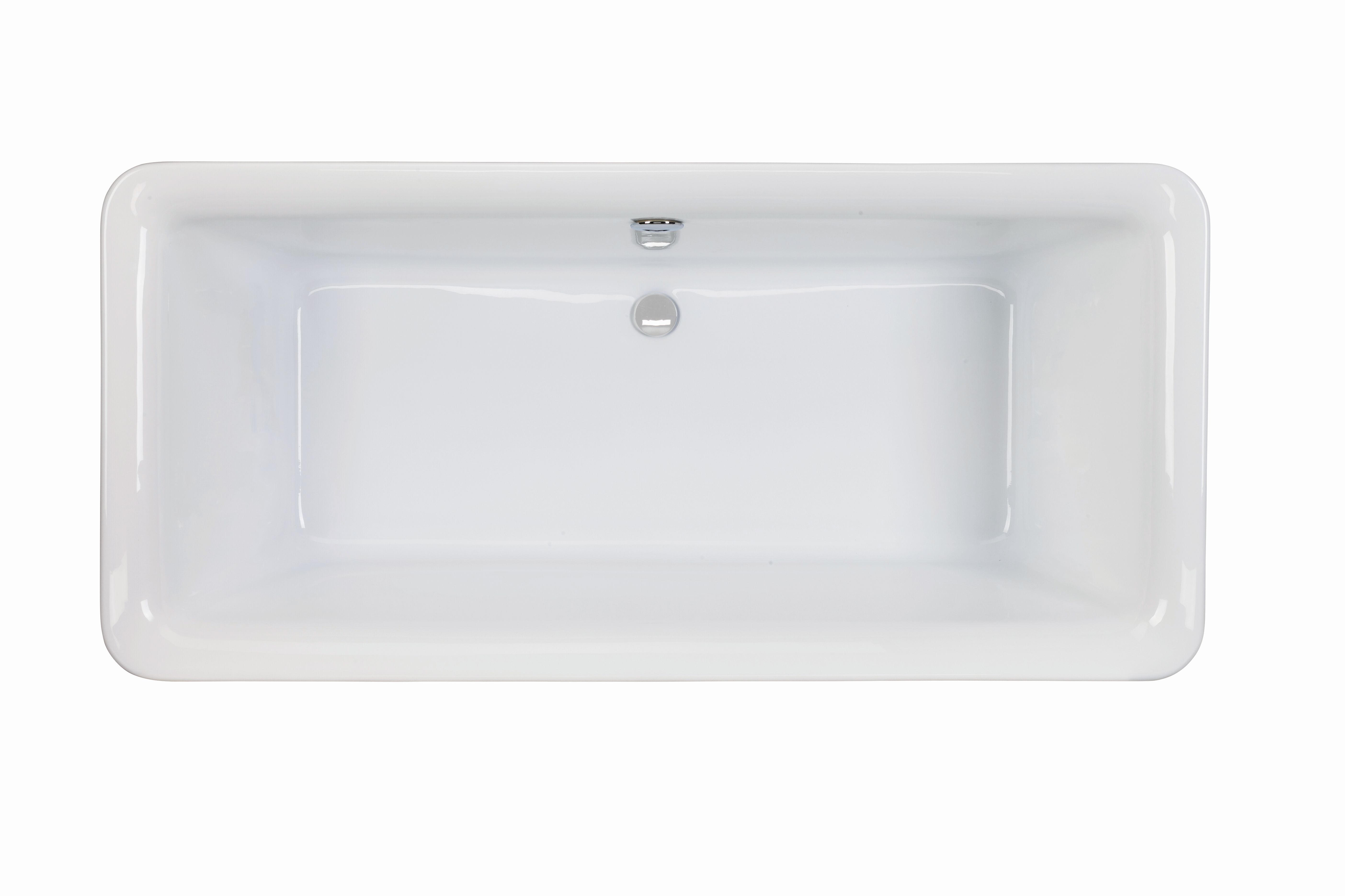 Designwanne Weser 170x80x49/60 cm weiß