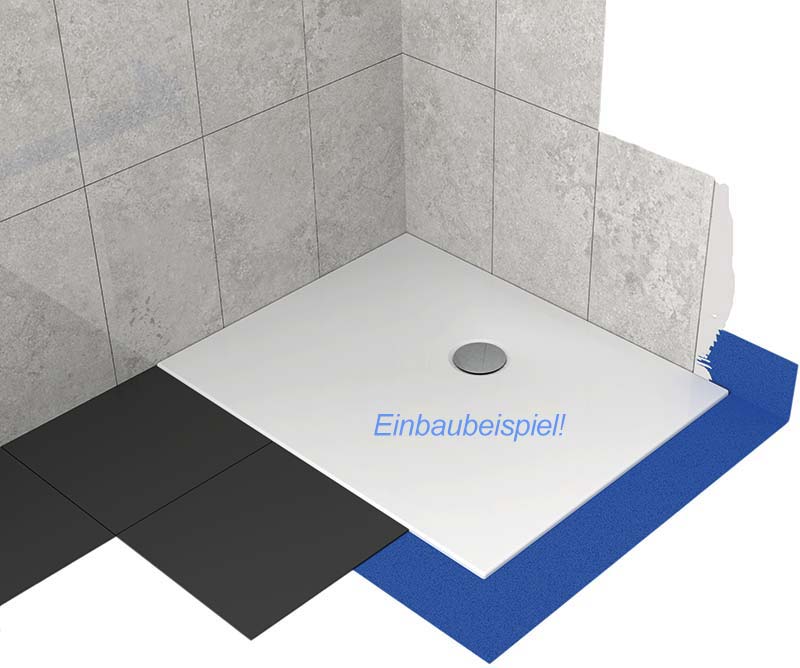 Viereckduschwanne Arenal E 90x70x2,5 cm weiß