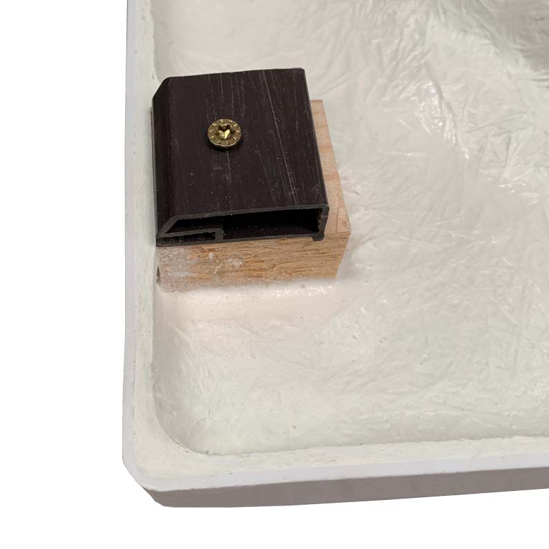 Schürze für Viertelkreisduschwanne Asta R 100x90x2,5 cm R 55 rechts/weiß