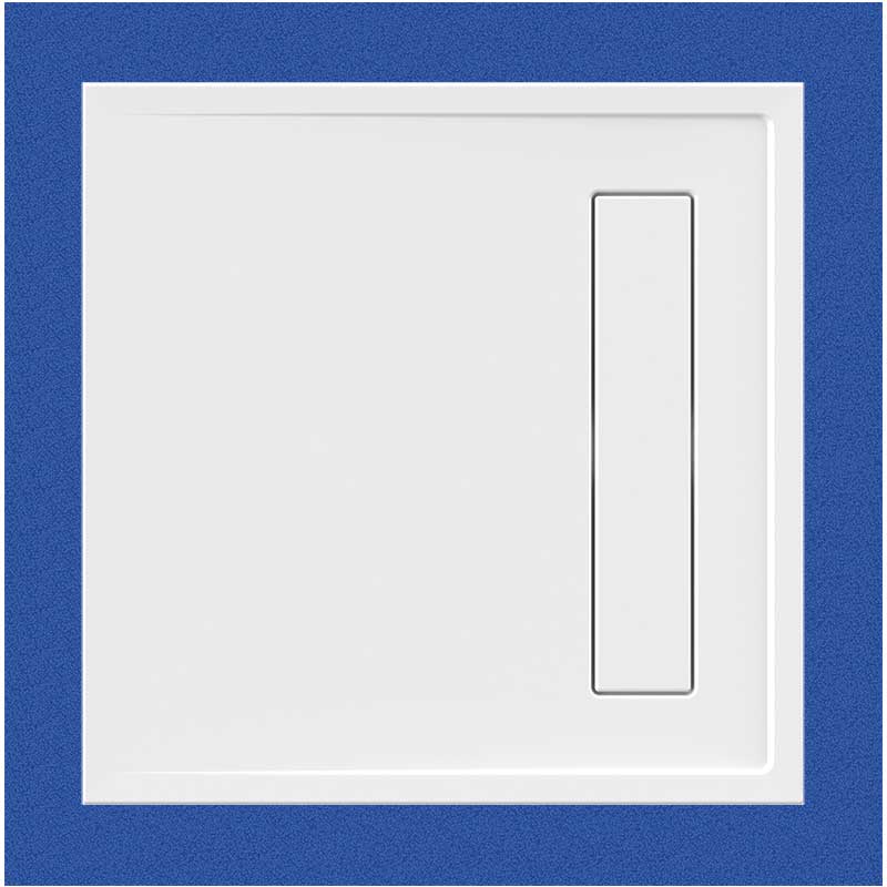 Rechteckduschwanne Lyon E 90x90x2,5 cm weiß