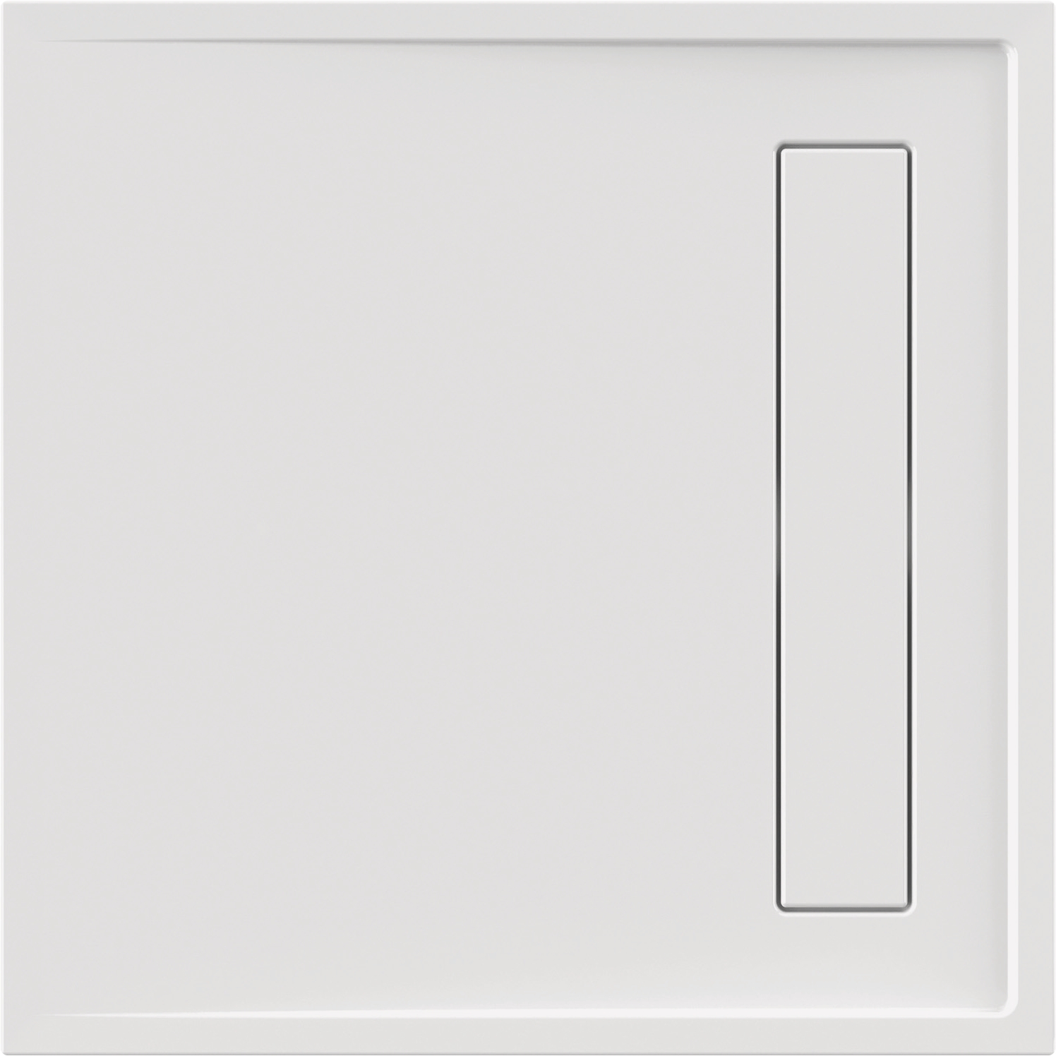Viereckduschwanne Lyon E 100x100x2,5 cm weiß