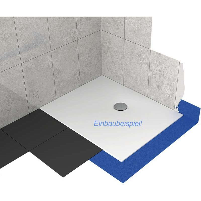 Rechteckduschwanne Lyon E 120x80x2,5 cm weiß