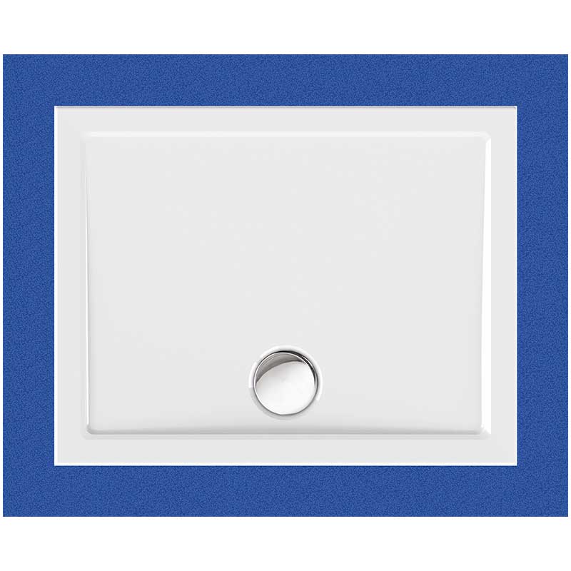 Viereckduschwanne Sito E 90x70x2,5 cm weiß