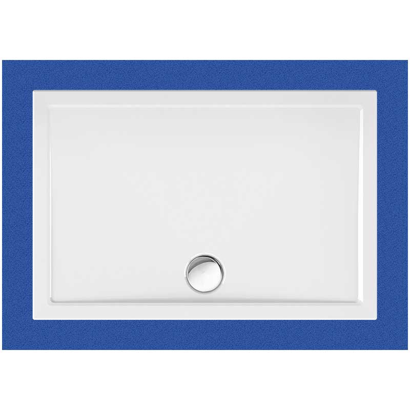 Viereckduschwanne Sito E 120x80x2,5 cm weiß