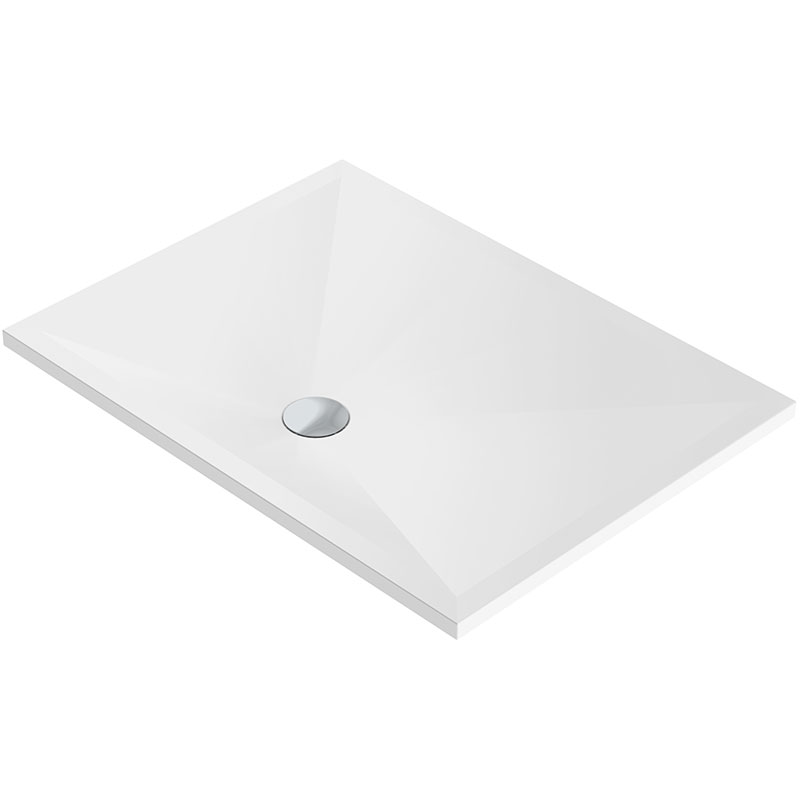 Rechteckduschwanne Stoneflat E 120x90x1,7 cm weiß