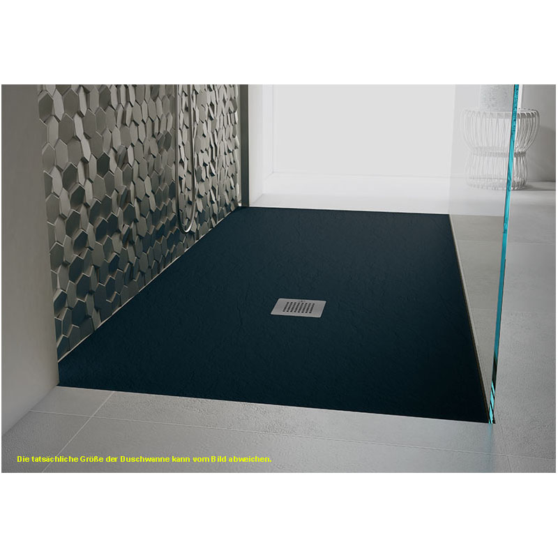 Rechteckduschwanne Slatestone H E 120x80 cm