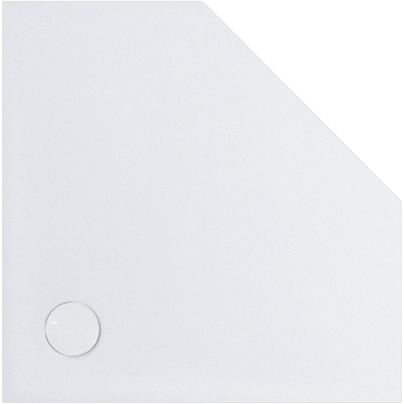 Fünfeckduschwanne Geostone Taglio F 90x90x2 cm
