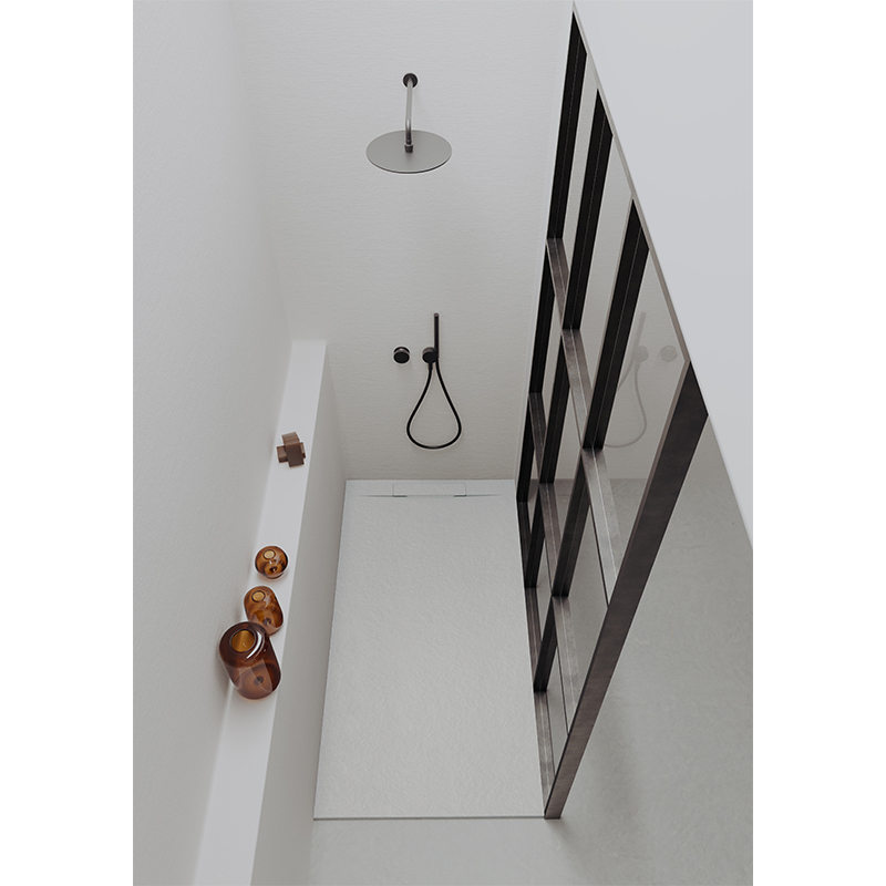Rechteckduschwanne Slatestone Cover E 120x90 cm