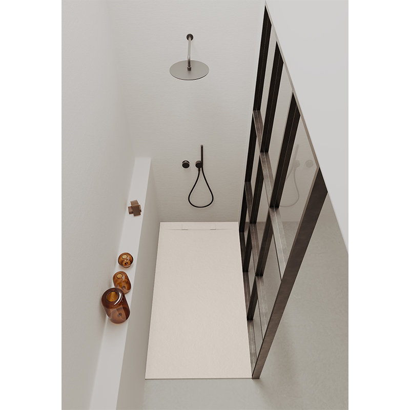 Rechteckduschwanne Slatestone Cover E 140x80 cm