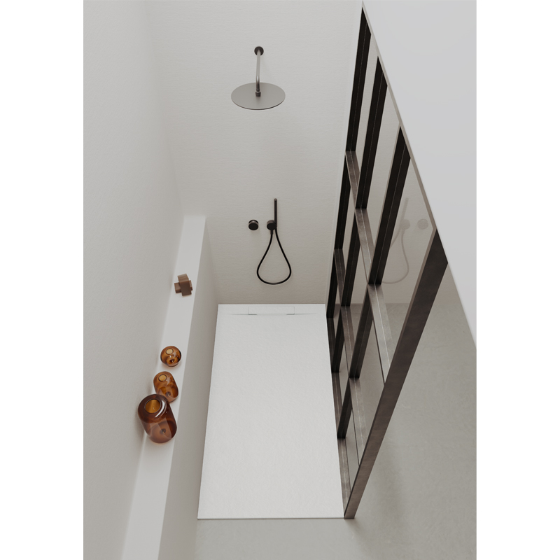 Rechteckduschwanne Slatestone Cover E 140x80 cm