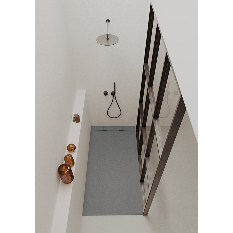 Rechteckduschwanne Slatestone Cover E 120x100 cm