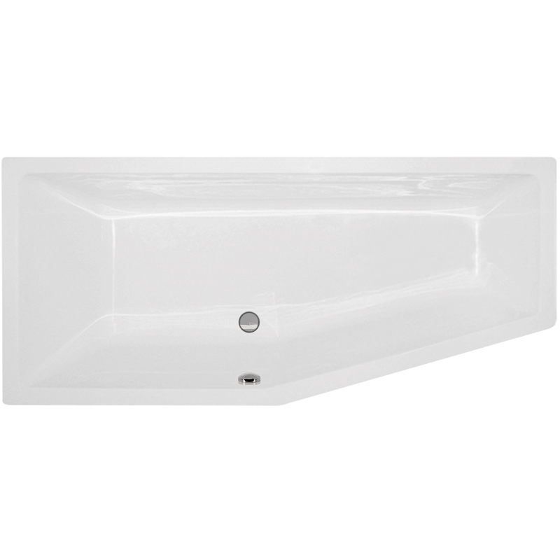 Raumsparwanne Lupor Kato B links 170x75x48,5 cm
