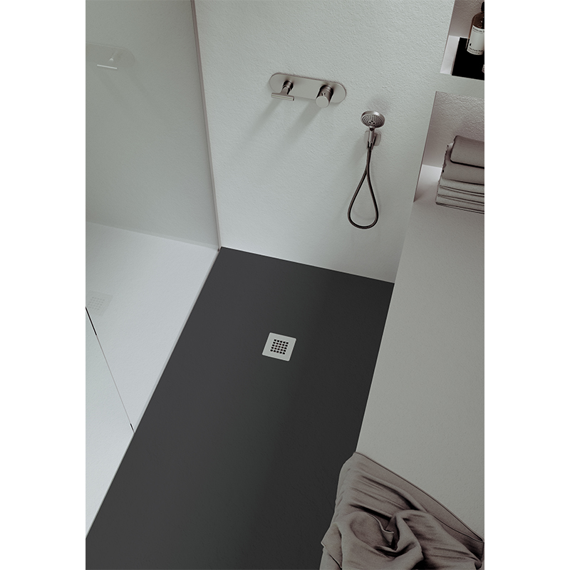 Rechteckduschwanne Slatestone L E 150x100 cm