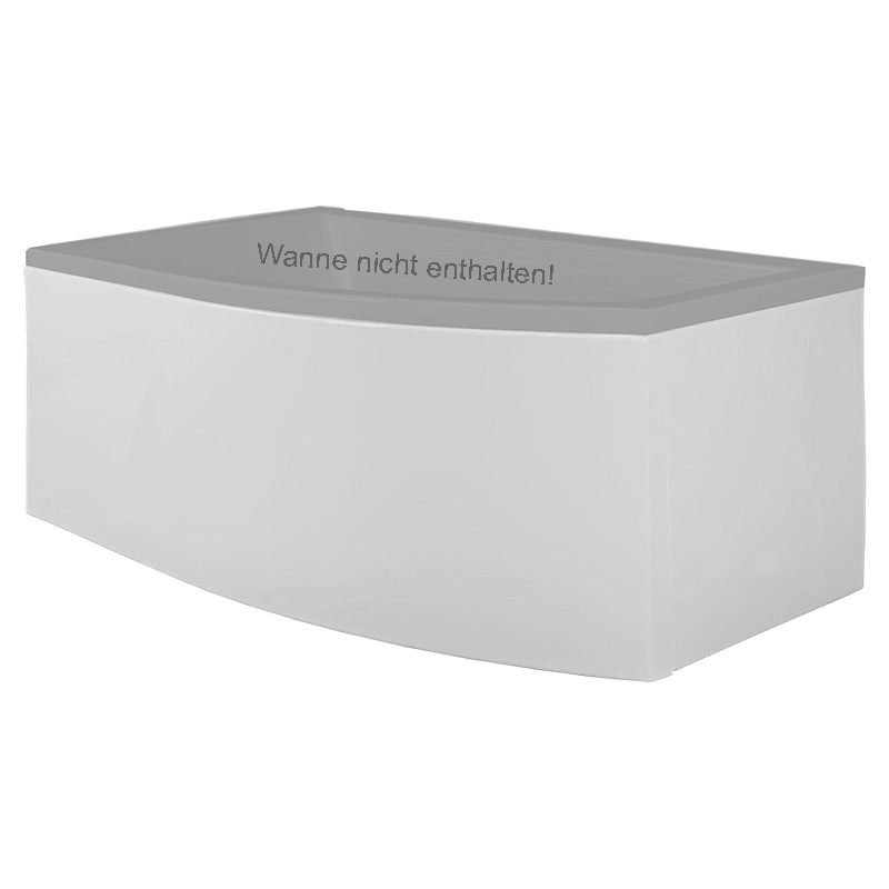 Schürze zur Raumsparwanne Flo 150 weiß